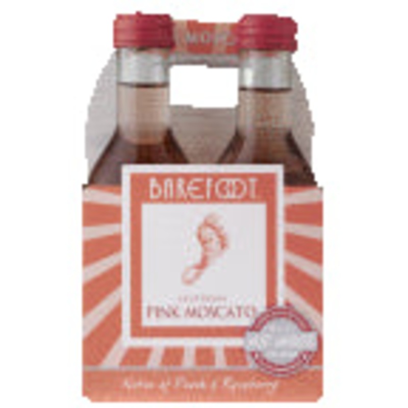 Barefoot Pink Moscato 4 Pack (187mL)