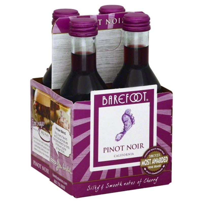 Barefoot Pinot Noir 4 Pack (187mL)