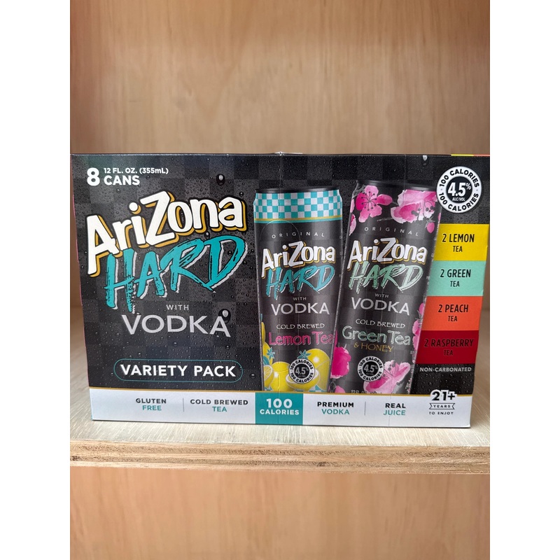 Arizona Vodka Hard Variety Pack 8pk Cans