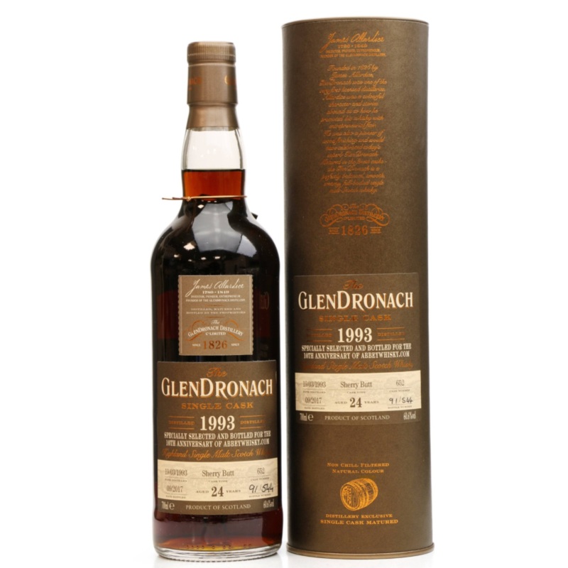 Glendronach 24Year Old 1993 Abbey Whisky 10th Anniversary