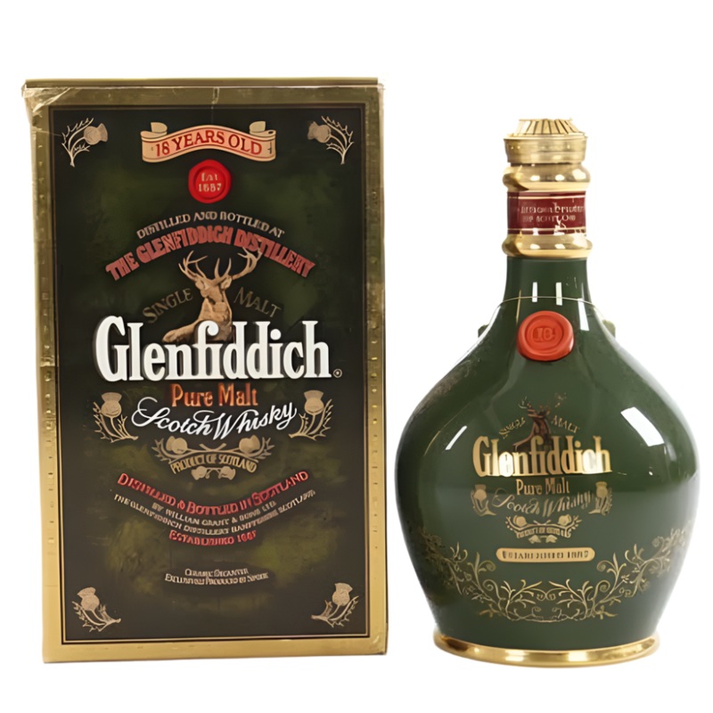 Glenfiddich 18 Year Old Pure Malt Decanter (No Box)