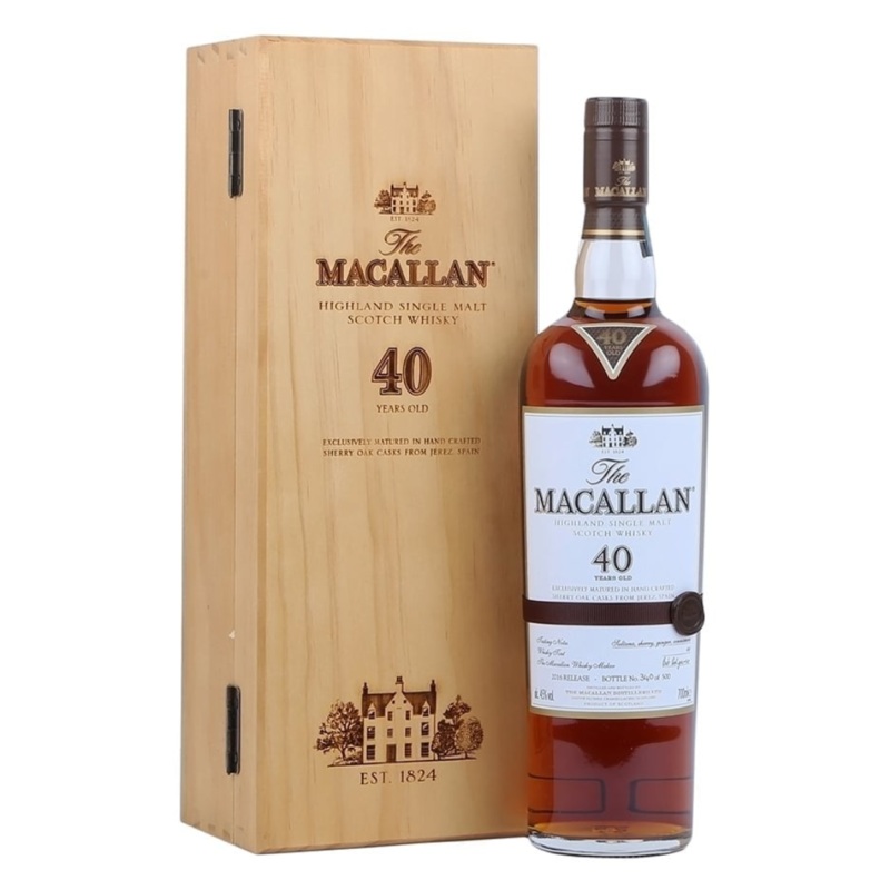Macallan 40 Year Old Sherry Oak 2016 Release