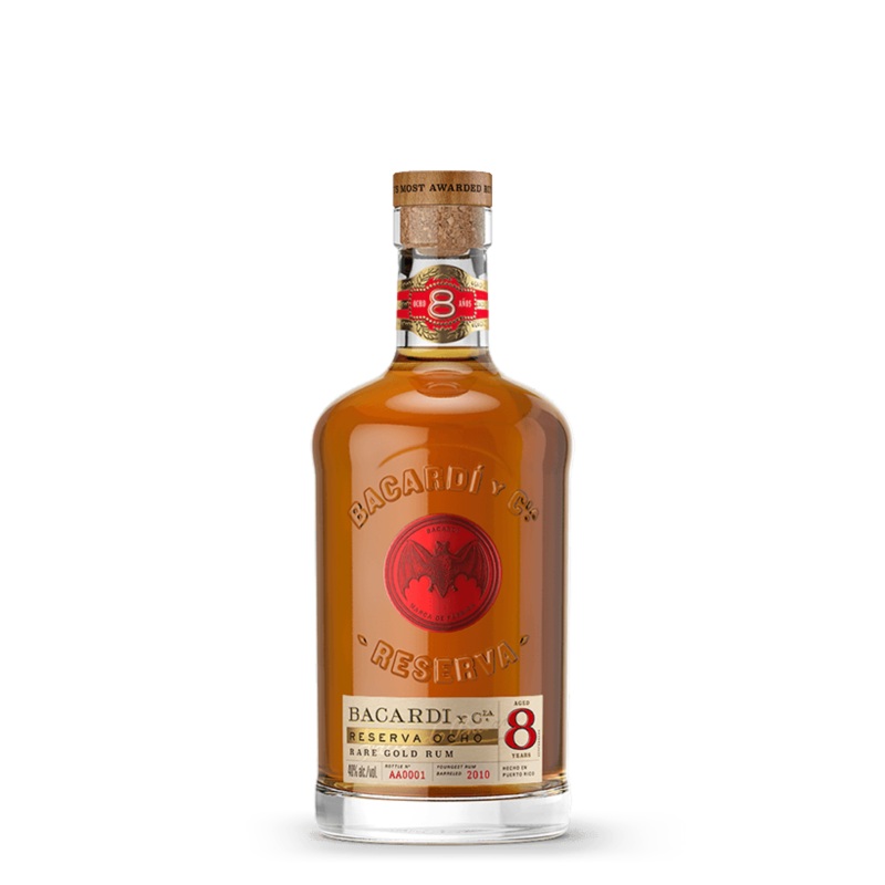 Bacardi 8 Year Old Reserva Ocho Rare Gold Rum
