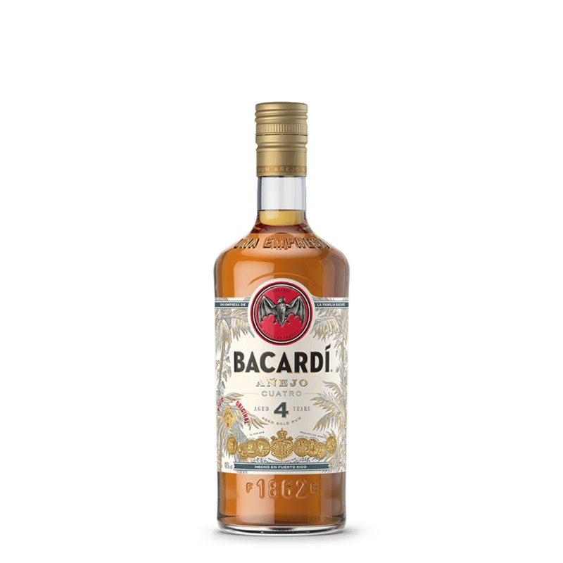 Bacardi Anejo Cuatro 4 Year Old Gold Rum