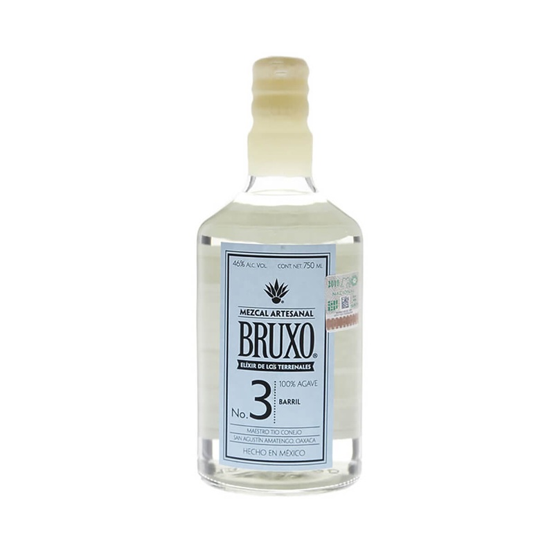 Bruxo Mezcal Artesanal Joven No. 3 Barril 750ML GLASS