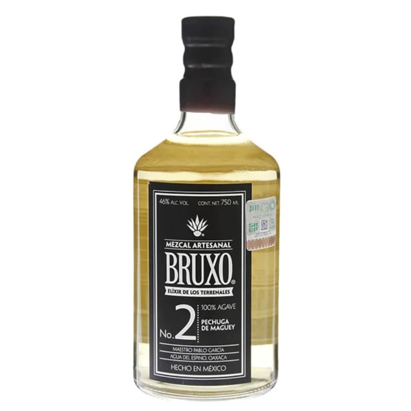 Bruxo Mezcal Artesanal No. 2 Espadin Barril Pechuga De Maguey 750ML GLASS