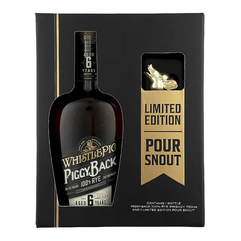 WhistlePig 6 Year Old Piggyback Rye W/ Limited Edition Pour Snout