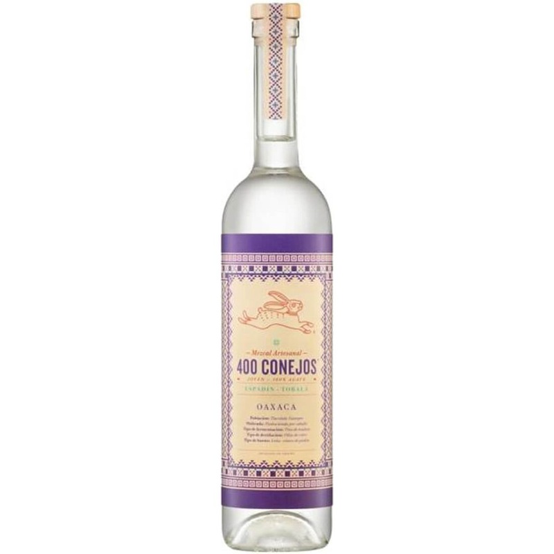 400 Conejos Mezcal Joven Espadin Tobal 100% Agave 750 mL