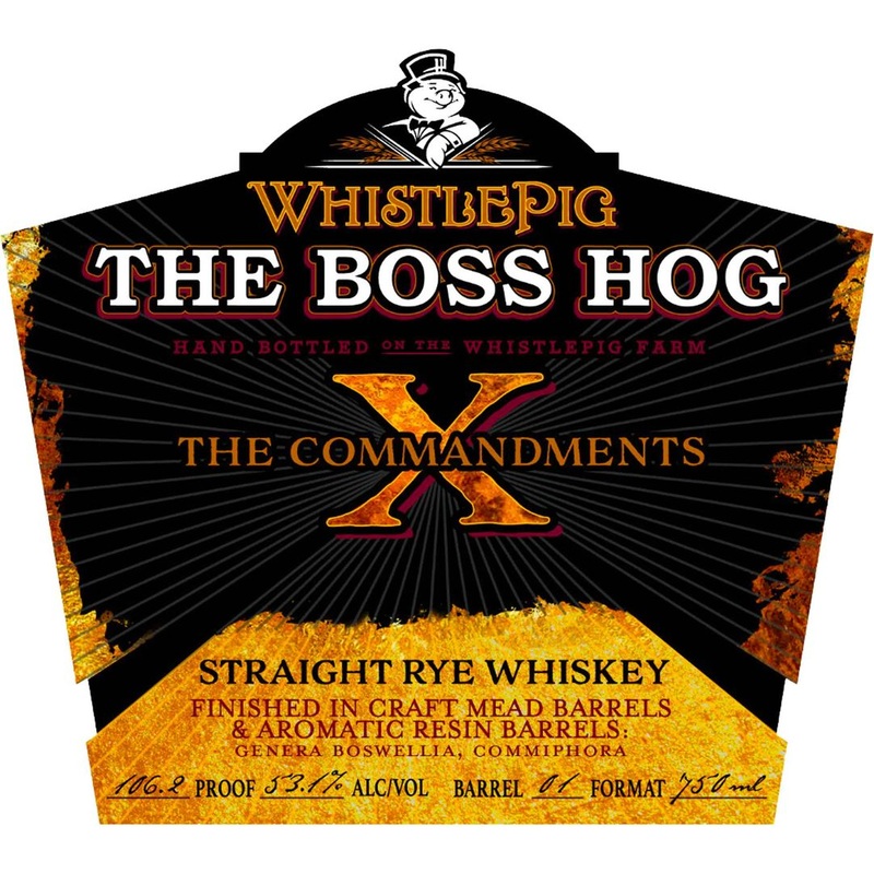 WhistlePig The Boss Hog X: The Commandments Straight Rye Whiskey 750 mL