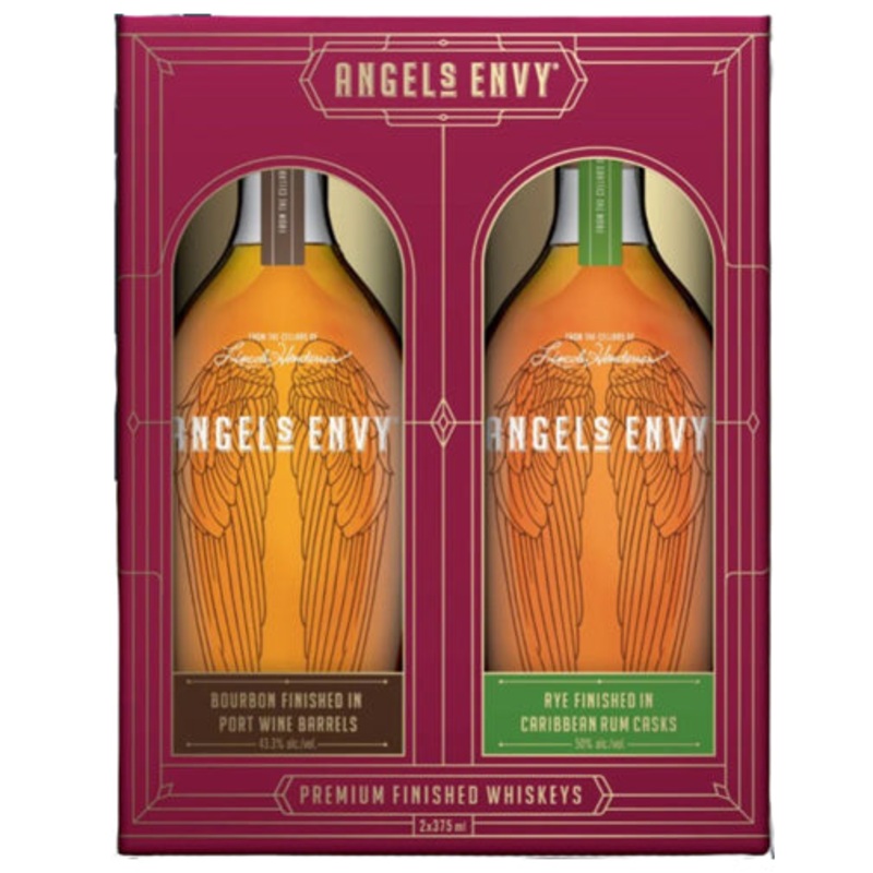 Angel’s Envy Bourbon & Rye Whiskey 2-Pack Bundle 375mL
