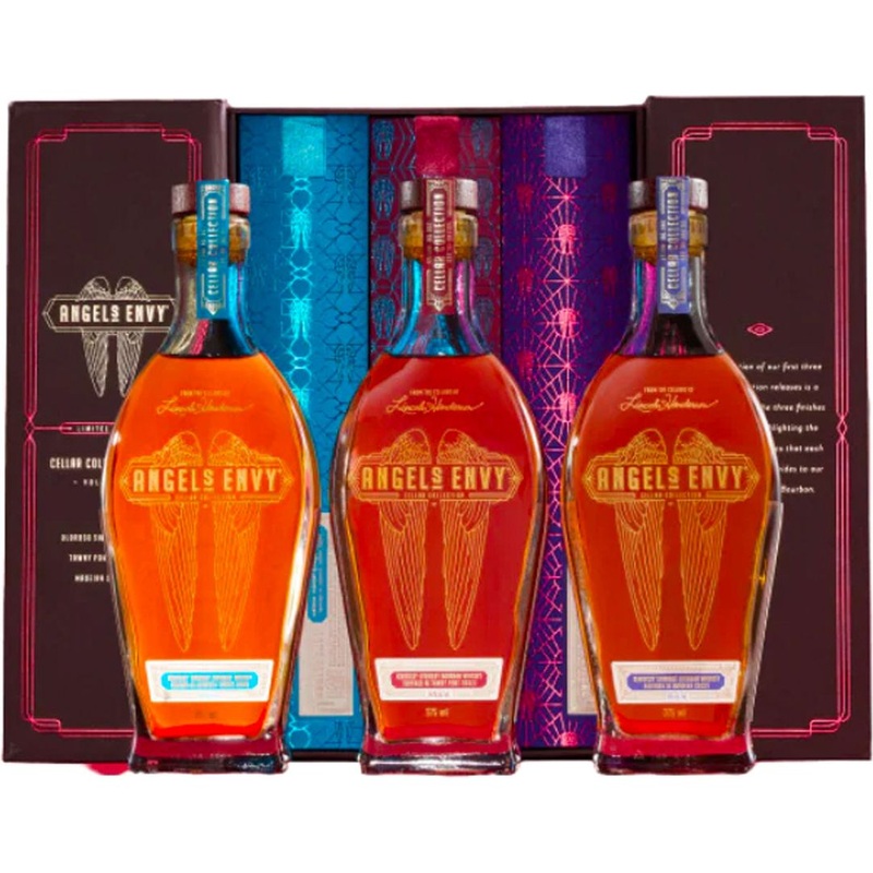 Angel’s Envy Cellar Collection Series Volumes 1-3 2024 Limited Release 375 mL