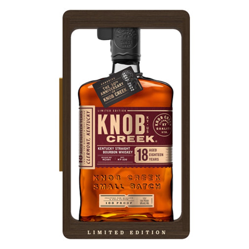 Knob Creek 100 Proof 18yr Kentucky Straight Bourbon Whiskey 750 ml