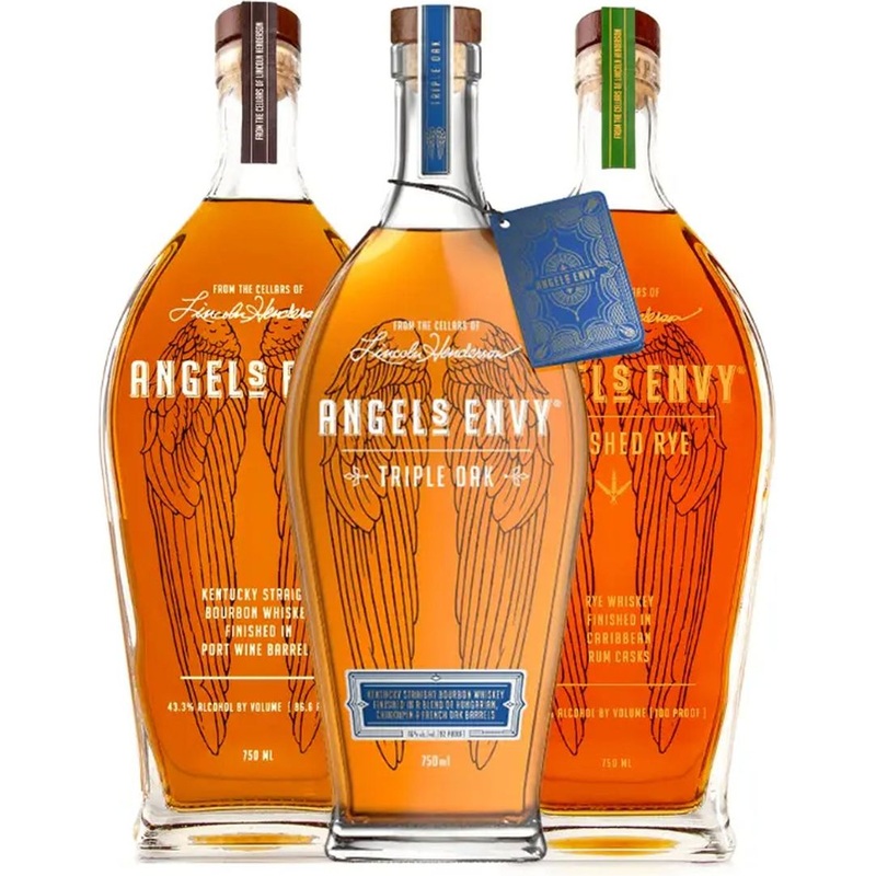 Angels Envy Triple Oak, Kentucky Straight Bourbon, And Rye Bundle