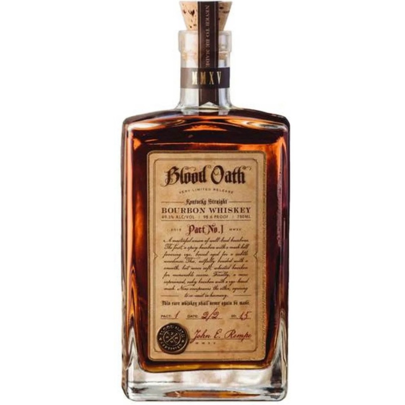 Blood Oath Pact No. 1 Bourbon Whiskey 750 mL