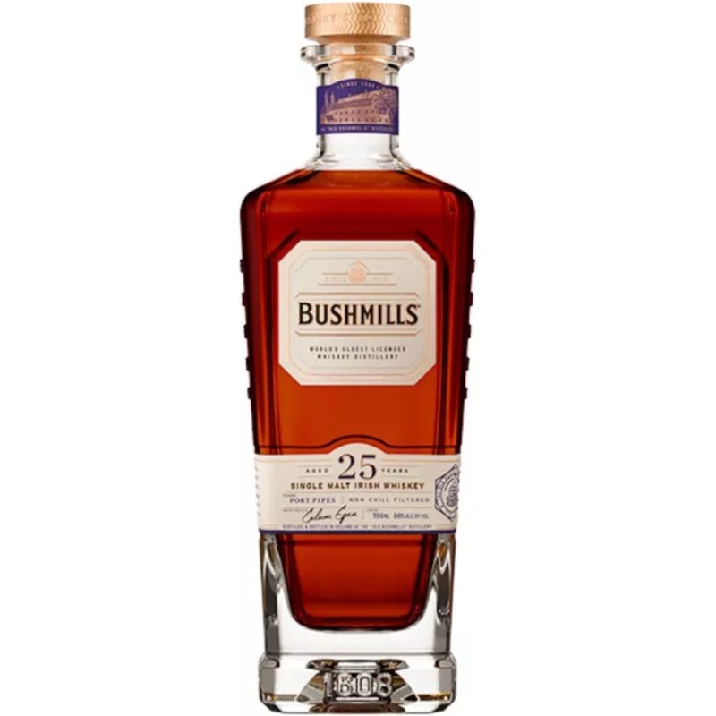 Bushmills 25 Year Old Port Pipe Finish Single Malt Irish Whiskey 750mL