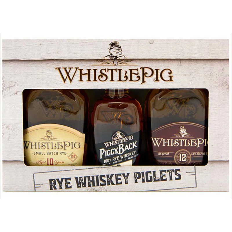 Whistlepig “Rye Whiskey Piglets” Flight Gift Set 3x50mL Shots