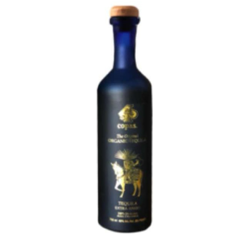 4 Copas Tequila Extra Aejo Tequila 100% de Agave Azul Orgnico 750 mL