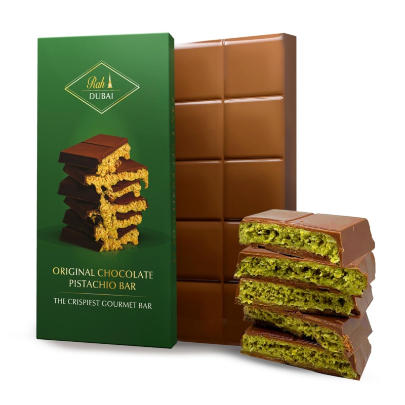 Rah Dubai Pistachio Chocolate Bar