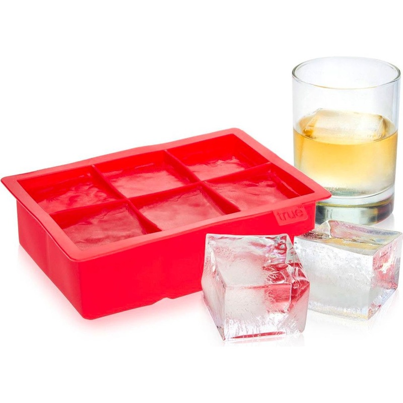 Colossal Red Ice Cube Tray of 6