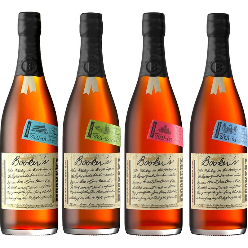 2021 Booker’s Complete Collection 01, 02, 03, & 04 750 mL