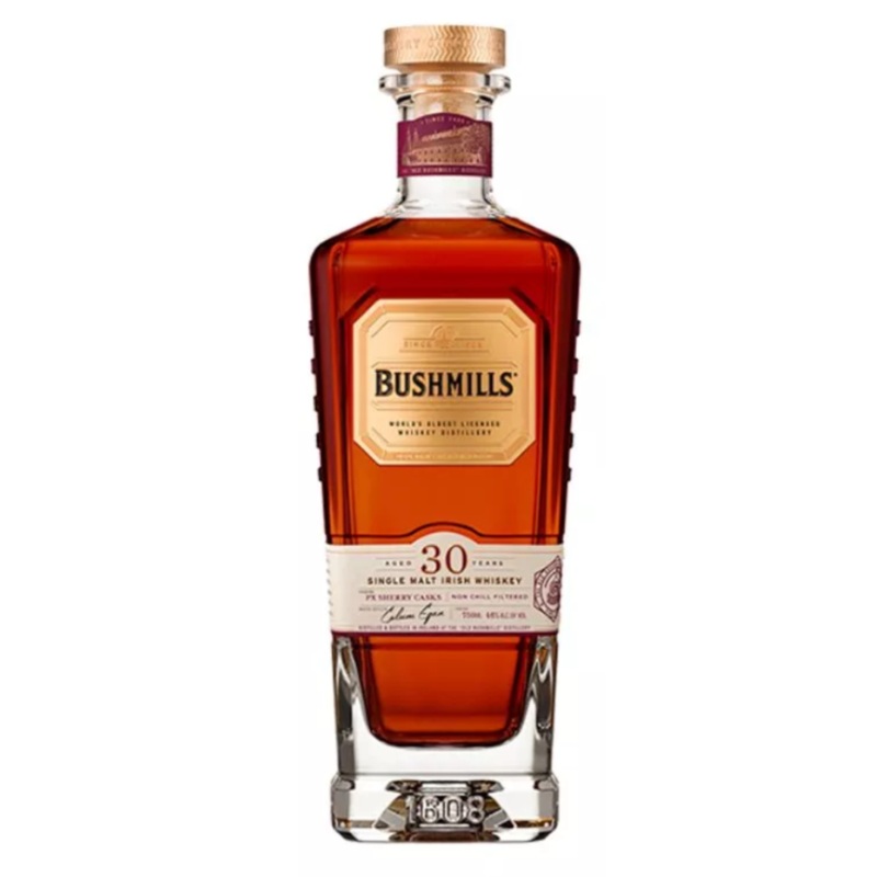 Bushmills 30 Year Old PX Sherry Cask Finish Single Malt Irish Whiskey 750 mL