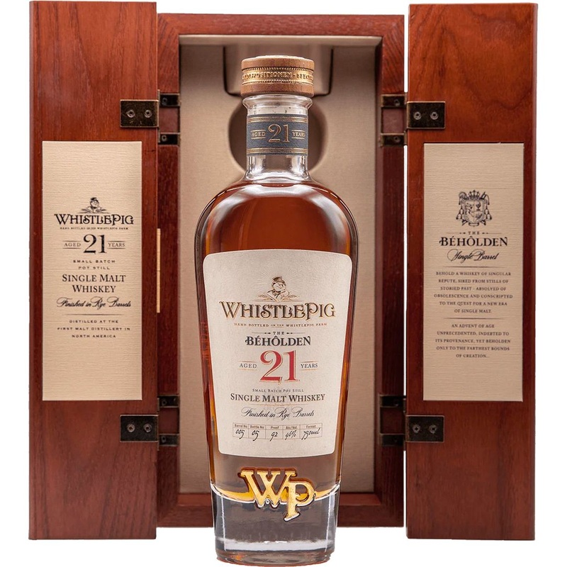 WhistlePig BHLDEN 21 Year Single Malt Whiskey 750 mL