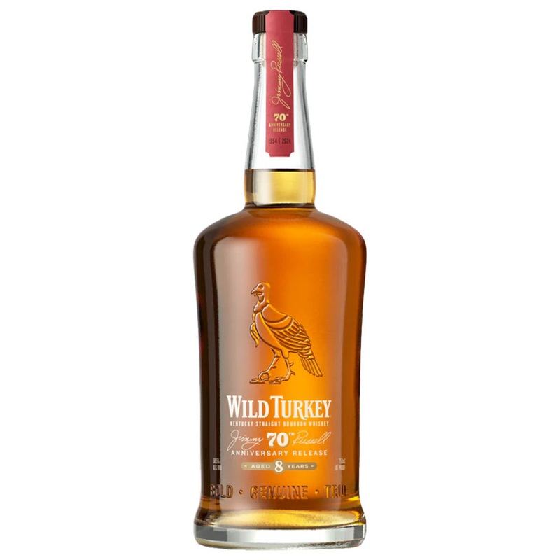 Wild Turkey Jimmy Russell’s 70th Anniversary 8 Year Bourbon Whiskey 750 mL