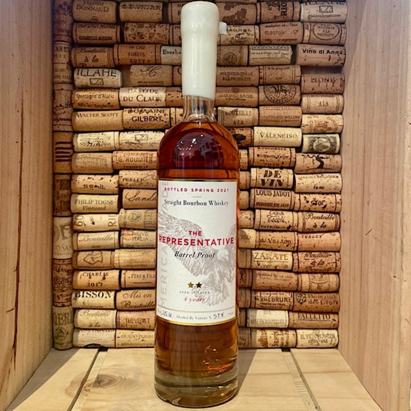 The Representative Barrel Proof 4yr Bourbon Whiskey 750ml