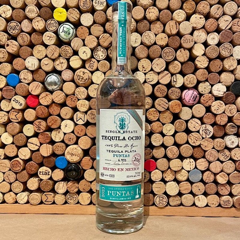 Tequila Ocho ‘Puntas’ Mirandillas Single Estate Plata Tequila 108 Overproof 2024 750ml