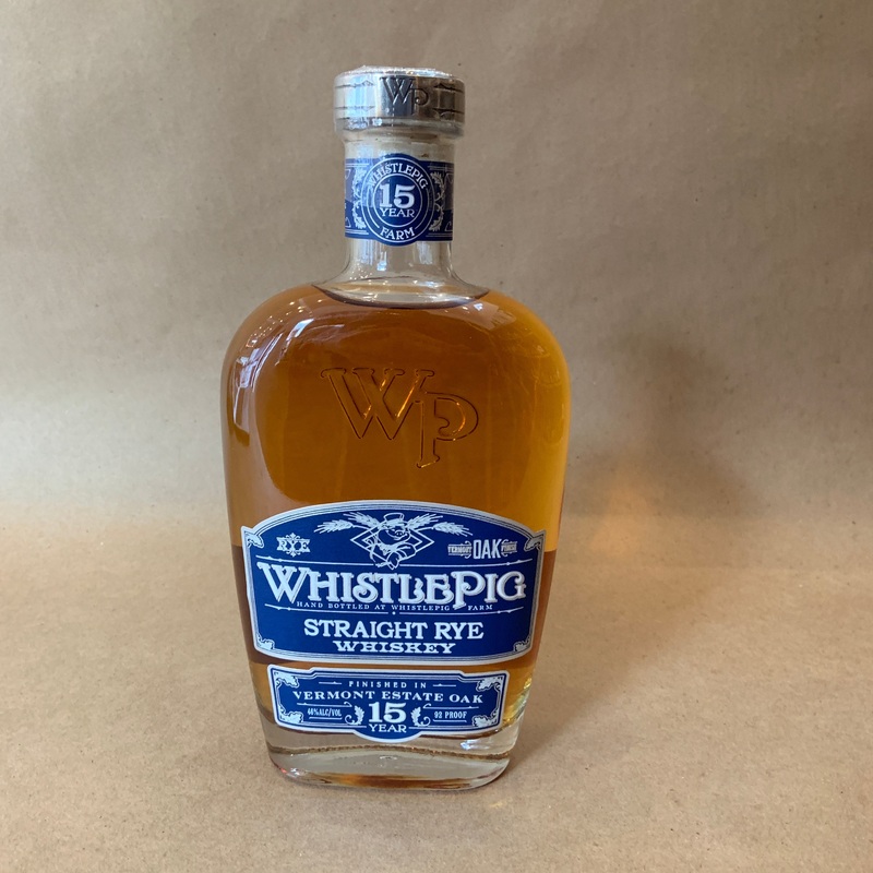 Whistlepig Estate Oak Rye 15 Yrs RYE