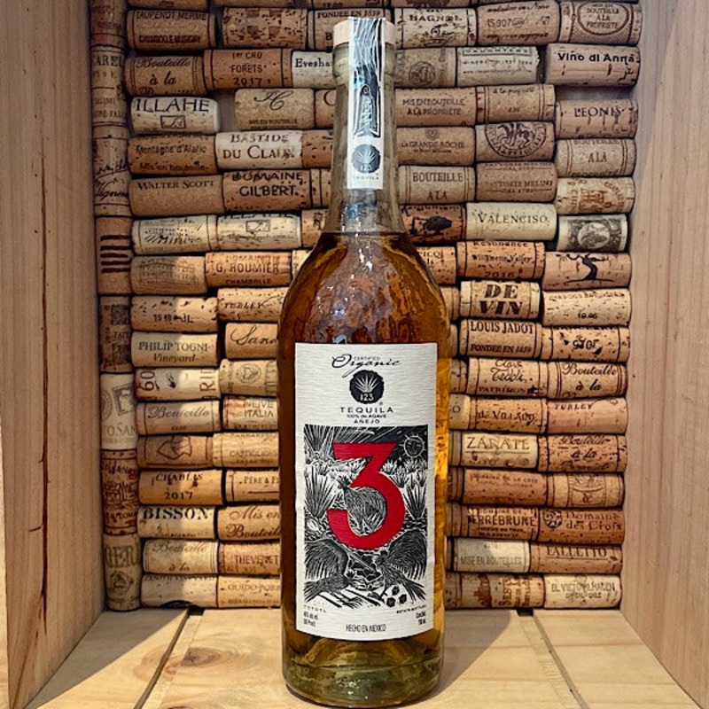 123 Tequila Aejo Organic Tres 750ml Regular