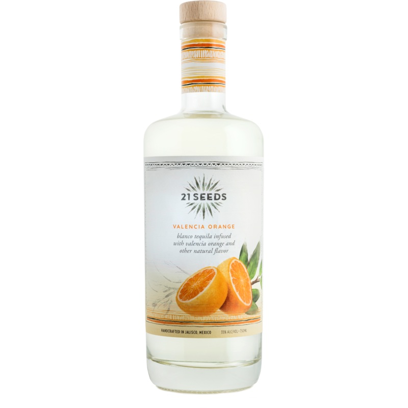 21 Seeds Tequila Blanco Valencia Orange 750ML