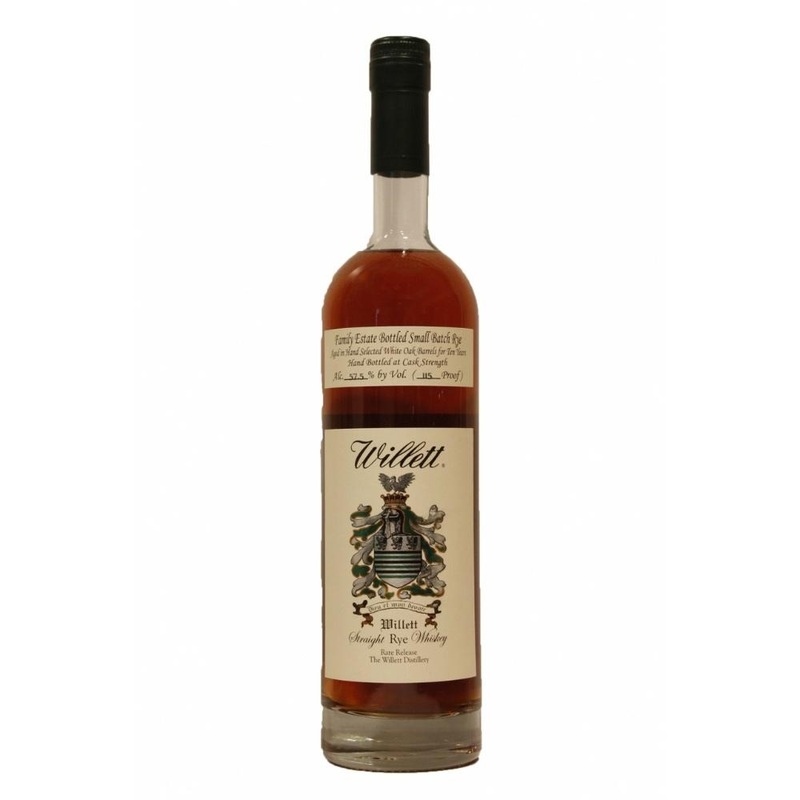 Willett Family Estate Bottled Single-Barrel 10 Year Old Straight Rye Whiskey 750ML