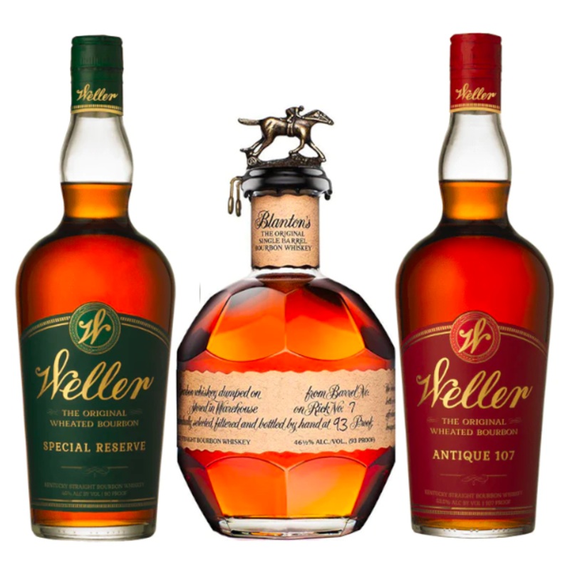 W.L. Weller Special Reserve & Blanton’s Bourbon & W.L. Weller Antique 107 Bundle