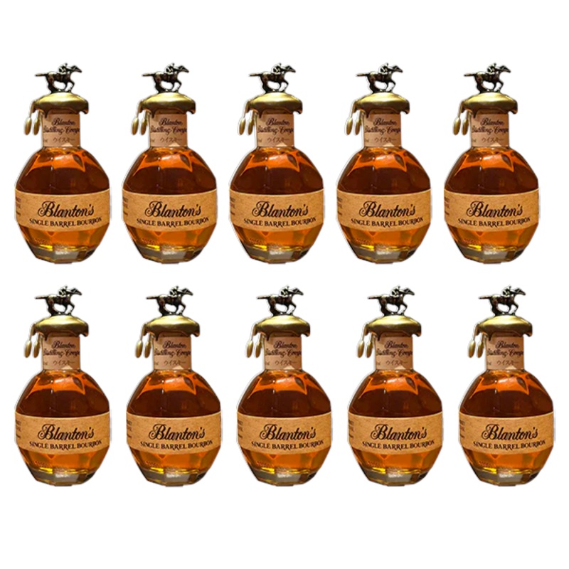 10 Blanton’s Miniature Bourbon 50ml Shot Bundle