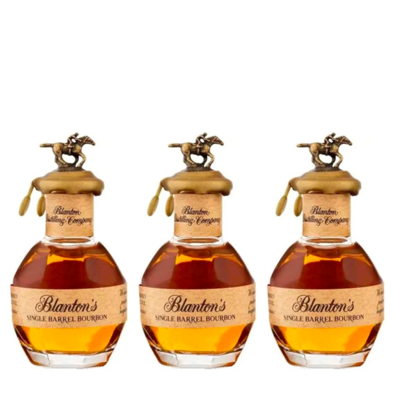 BLANTON’S MINIATURE BOURBON 50ML PACK OF 3