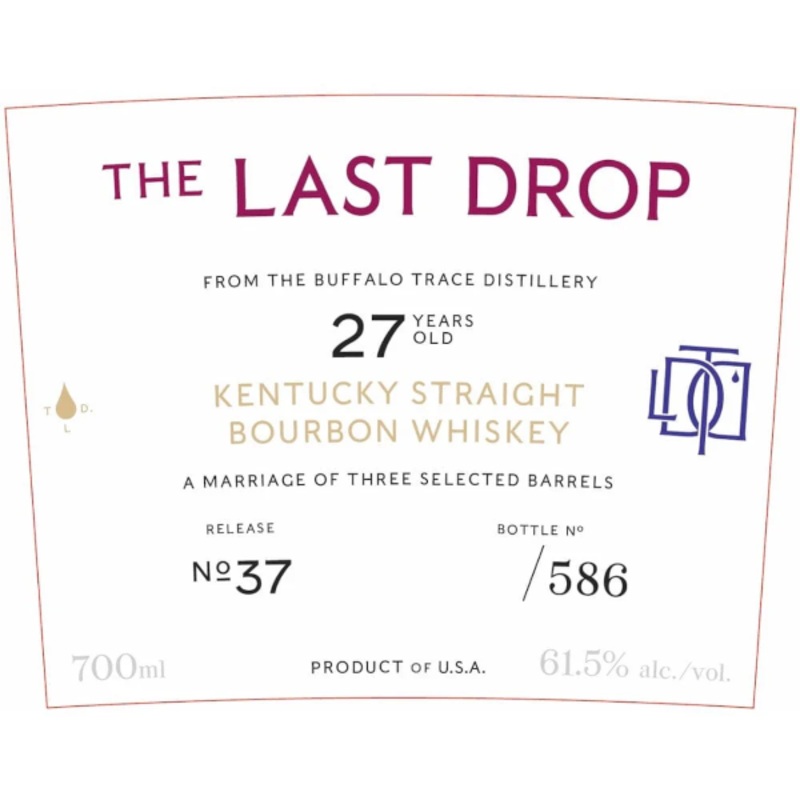 The Last Drop Release No. 37 Buffalo Trace Kentucky Straight Bourbon Whiskey 700ml
