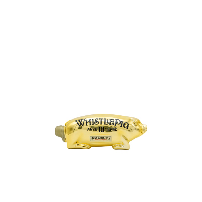 WhistlePig Limited Edition 10 Years Aged Piggybank Rye Gold Edition
