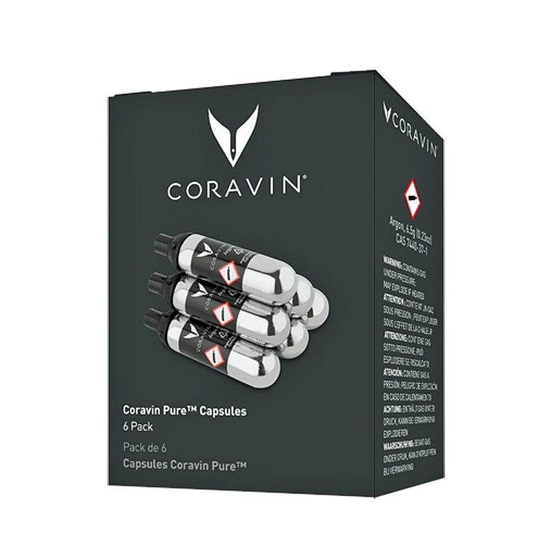 Coravin Pure Argon Capsules (6 Pack)