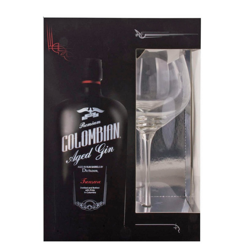 Dictador Colombian Treasure Gin & Glass Gift Set
