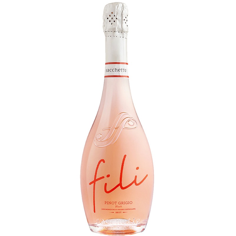 Sacchetto Vini Fili Pinot Grigio Rosato Spumante NV Single Bottle