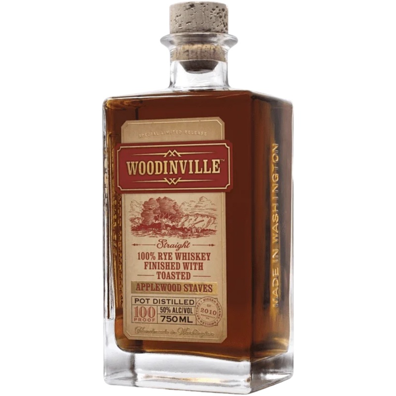 Woodinville Whiskey Co. Applewood Staves Straight Bourbon Whiskey 32