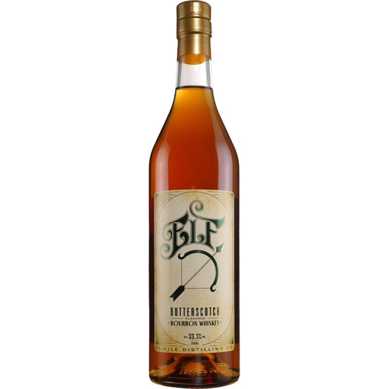 28 Mile Distilling Co. Elf Butterscotch Flavored Bourbon Whiskey 38