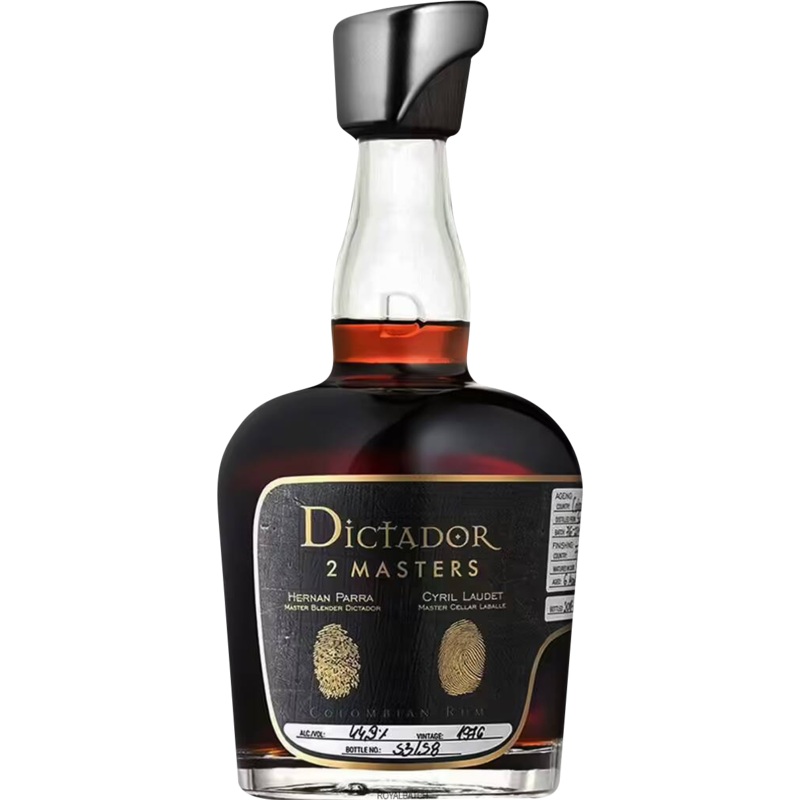 1979 Dictador ‘2 Masters Barton’ Wheated Bourbon Cask Rum 32