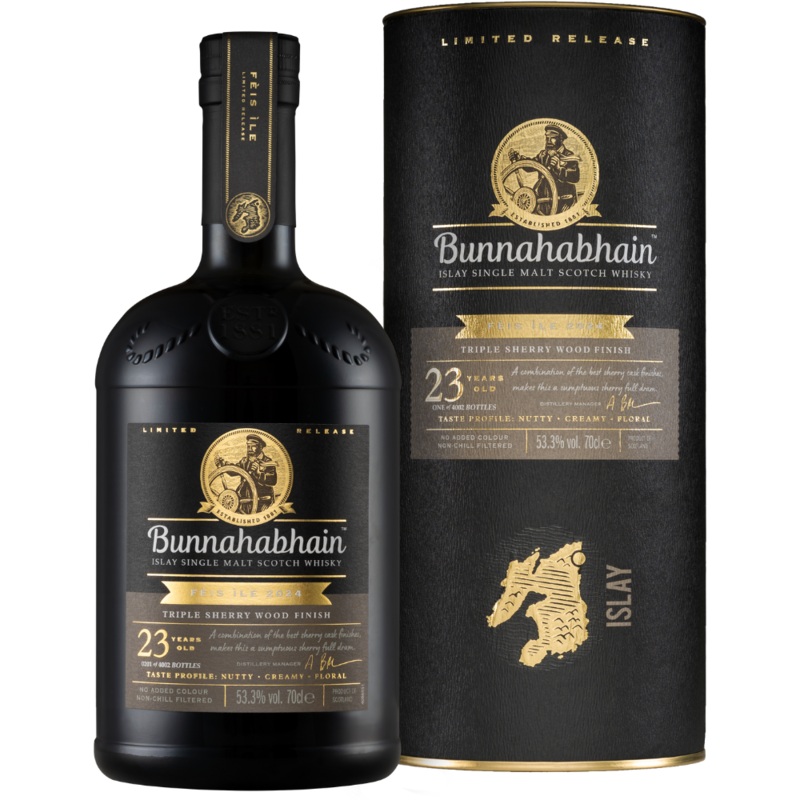 2024 Bunnahabhain Feis Ile Triple Sherry Finish 23 Year Old Single Malt Scotch Whisky (700mL) 32