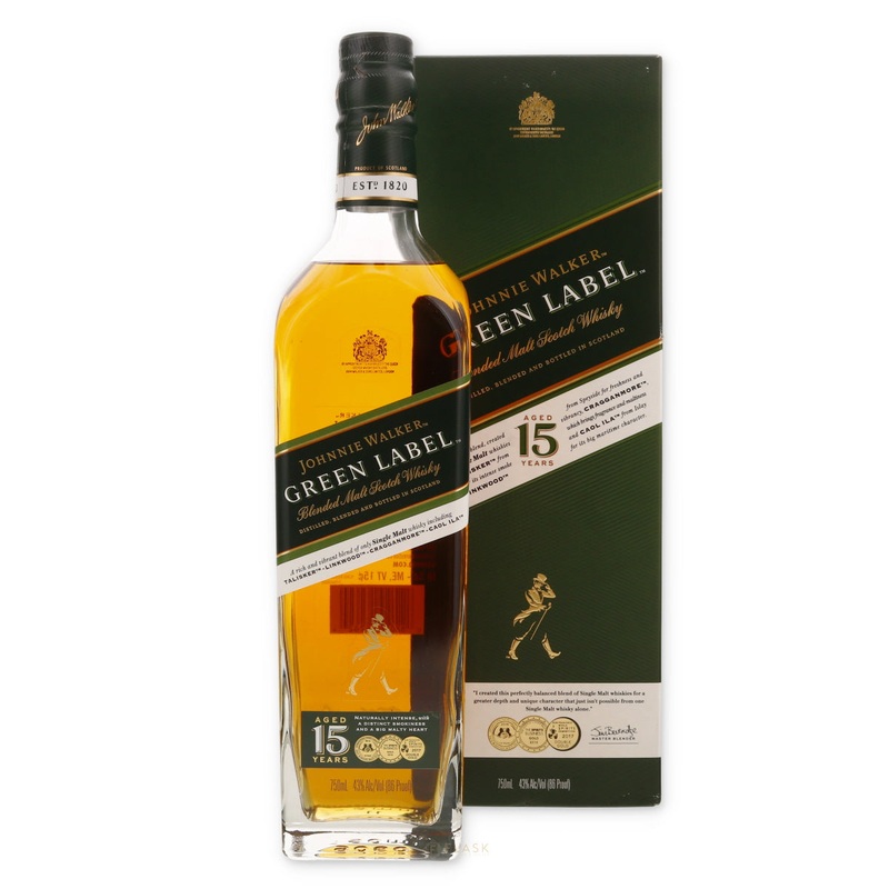 Johnnie Walker Green Label 15 Year Old Blended Scotch Whisky