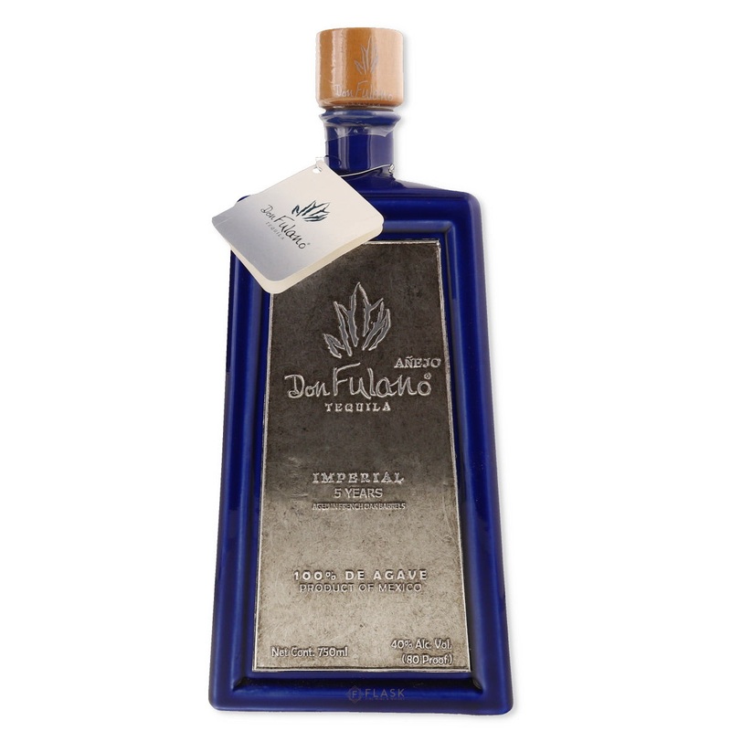 Don Fulano Extra Anejo 5 Year Tequila Metal Label IPN Imports Old Release