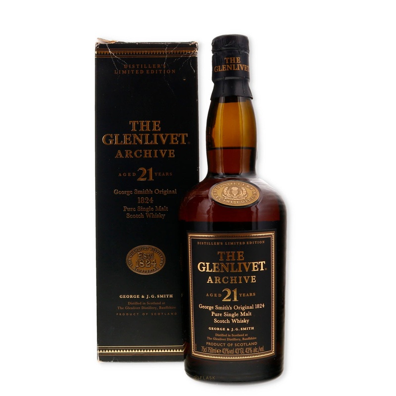 Glenlivet 21 Year Old Archive Old Pre-2004 Release
