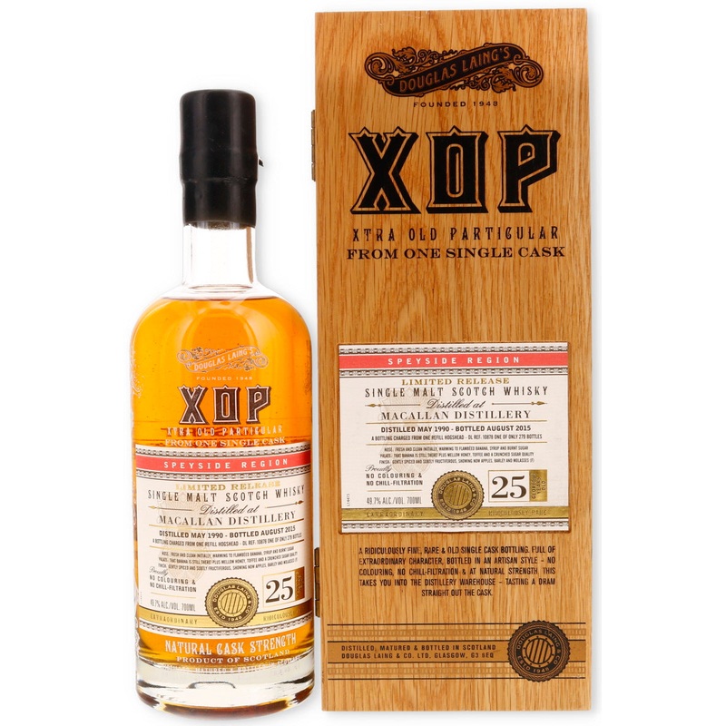 Macallan 1990 25 Year Old Douglas Laing XOP Single Cask 10878 49.7%