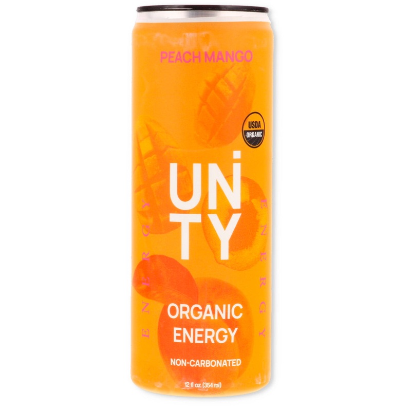 Unity Organic Energy Drink Peach Mango